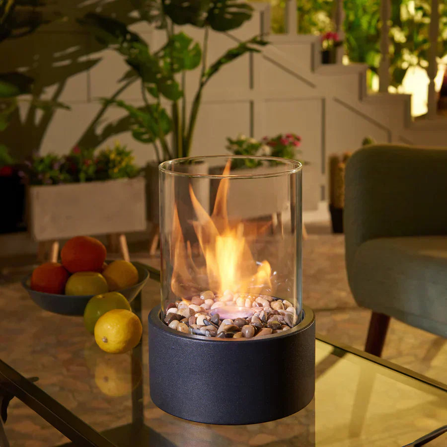Modern Portable Flame Feature Indoor Outdoor Ambient Heat