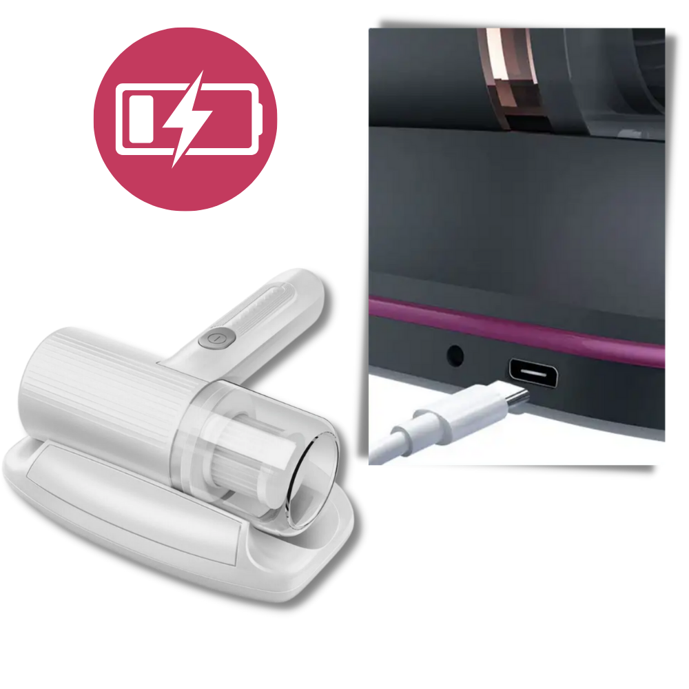 Cordless Dust Mite Vacuum UV-C Deep Cleaning Handheld Device