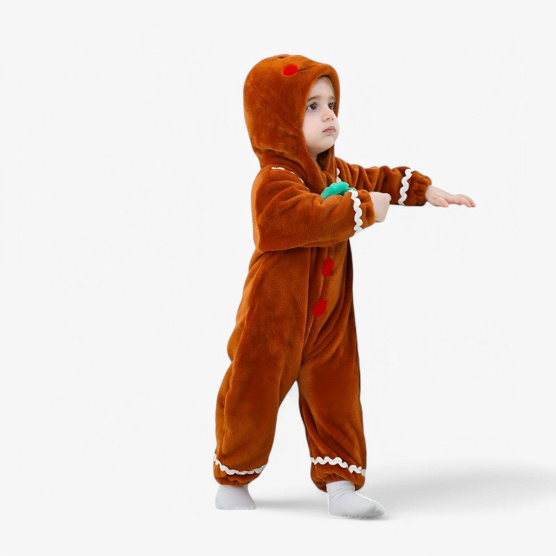 Toddler Gingerbread Outfit Cute Festive Costume for Winter