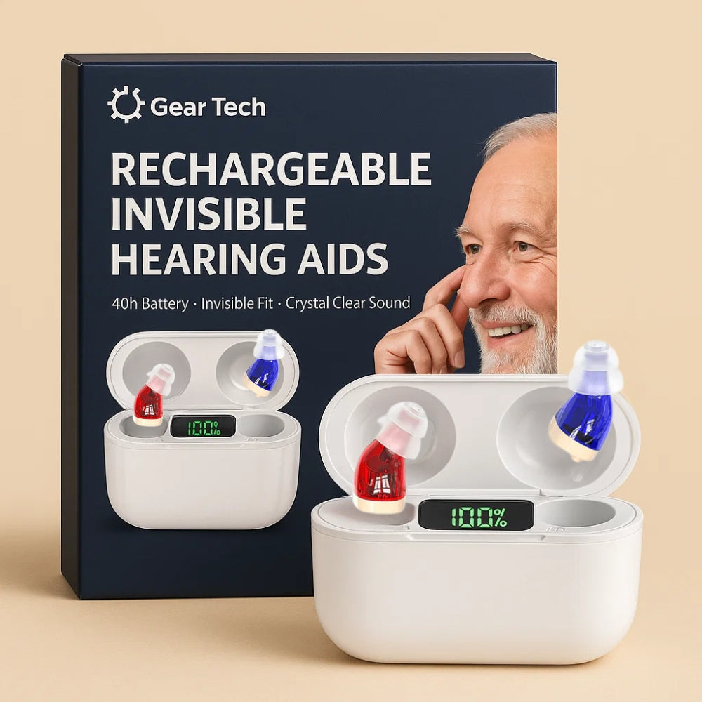 Compact Hearing Aids Rechargeable Design with Crisp, Clear Audio