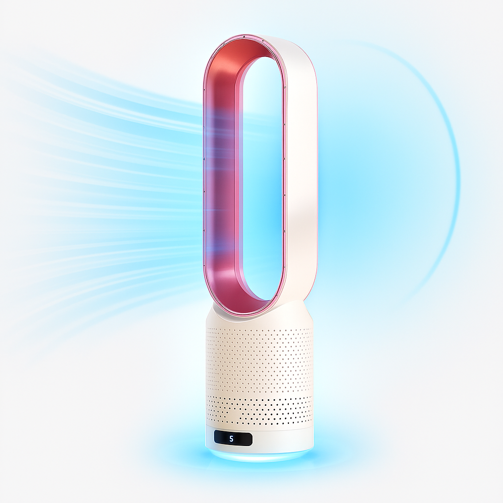 Bladeless Air Purifier Oscillating Tower Fan