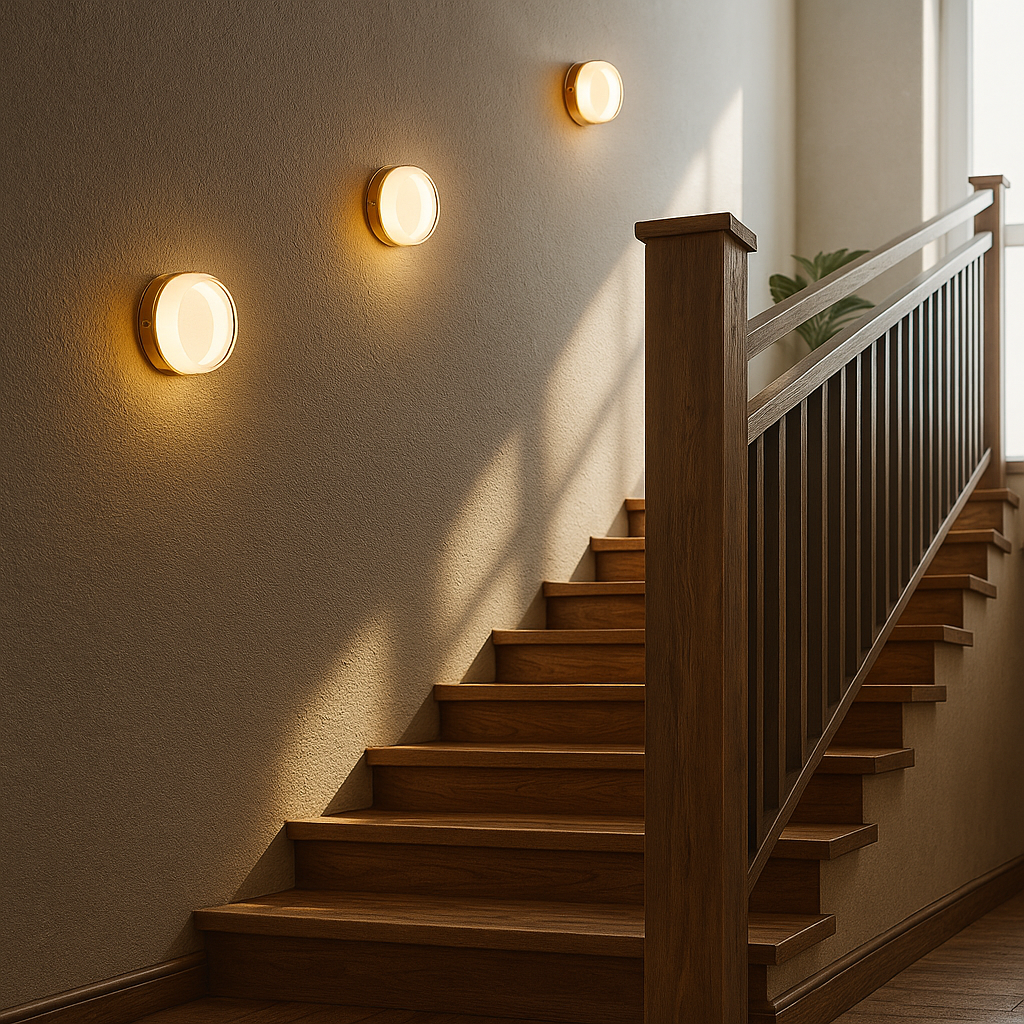 OrbiLumina round wall lamp with soft halo