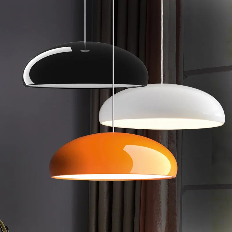 Middernachtgloed nordische glazen hanglamp