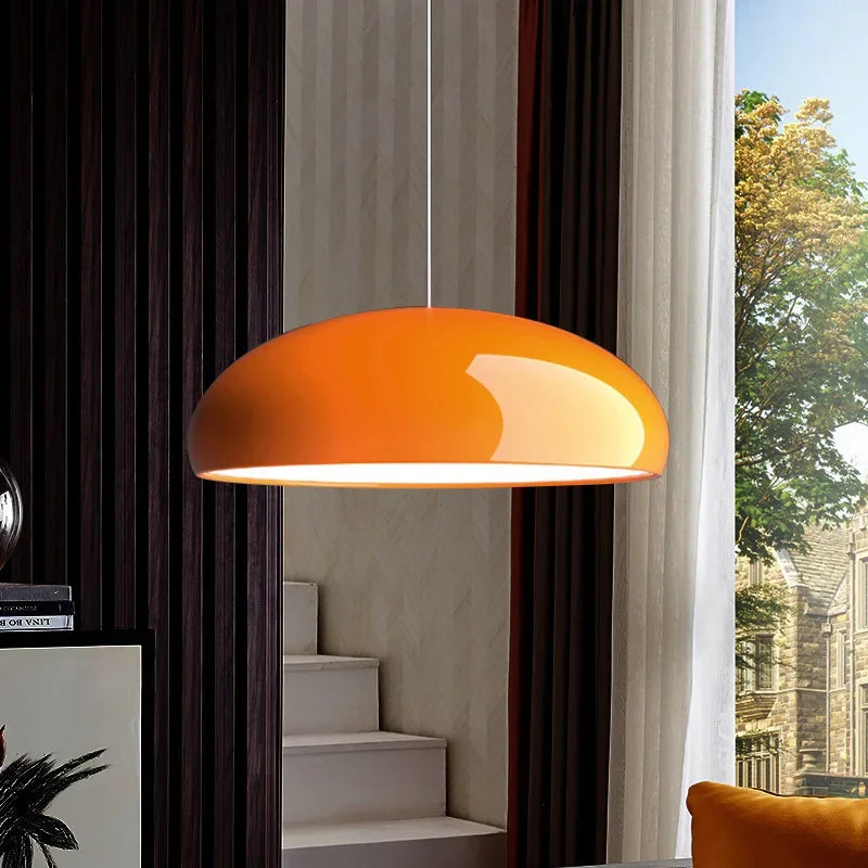 Middernachtgloed nordische glazen hanglamp