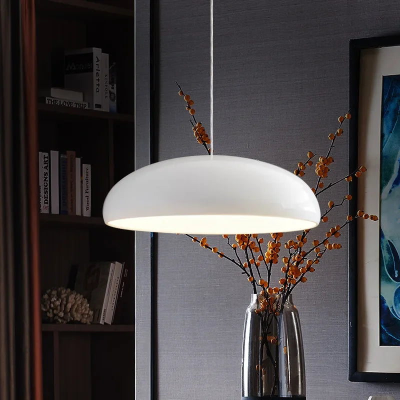 Middernachtgloed nordische glazen hanglamp