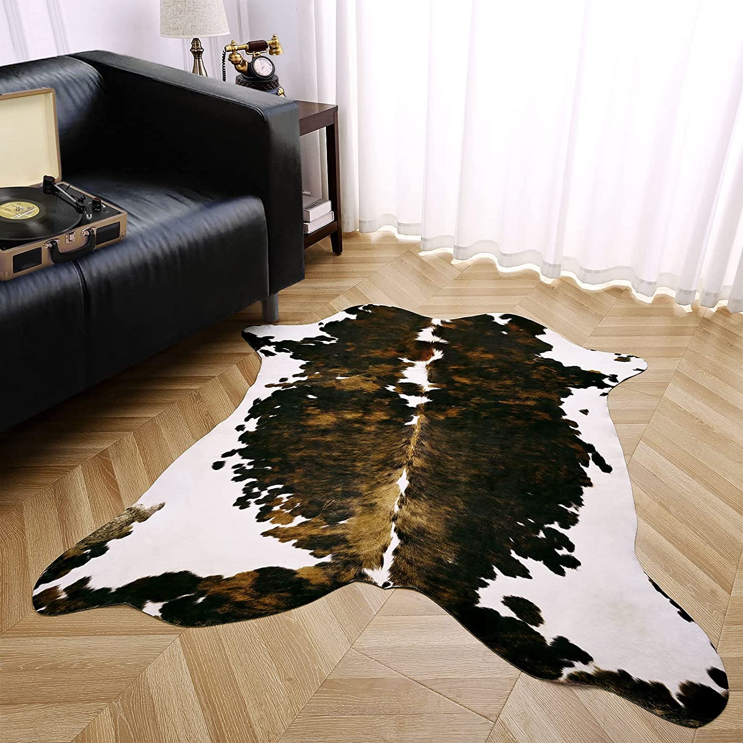Veelzijdige decoratie koeienprint vloerkleed