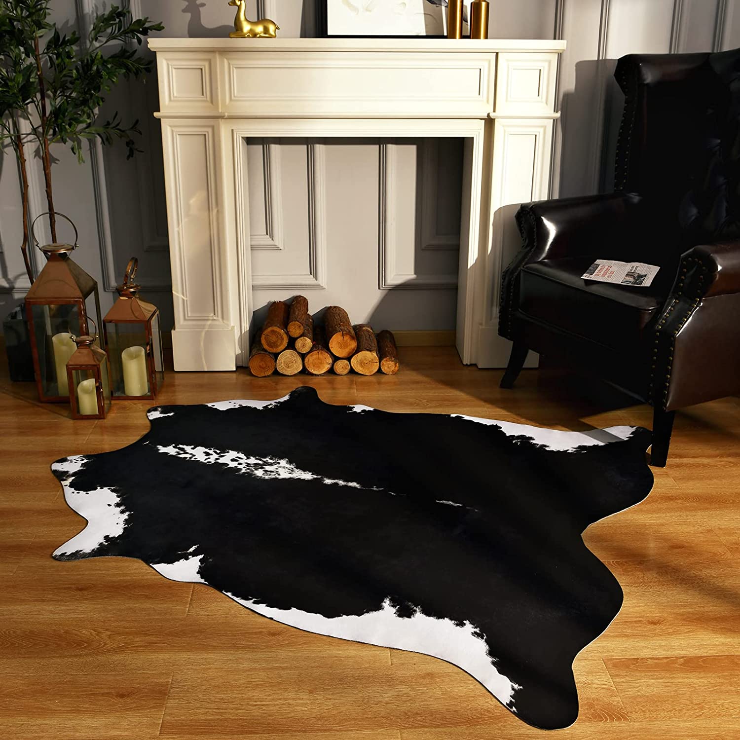 Veelzijdige decoratie koeienprint vloerkleed