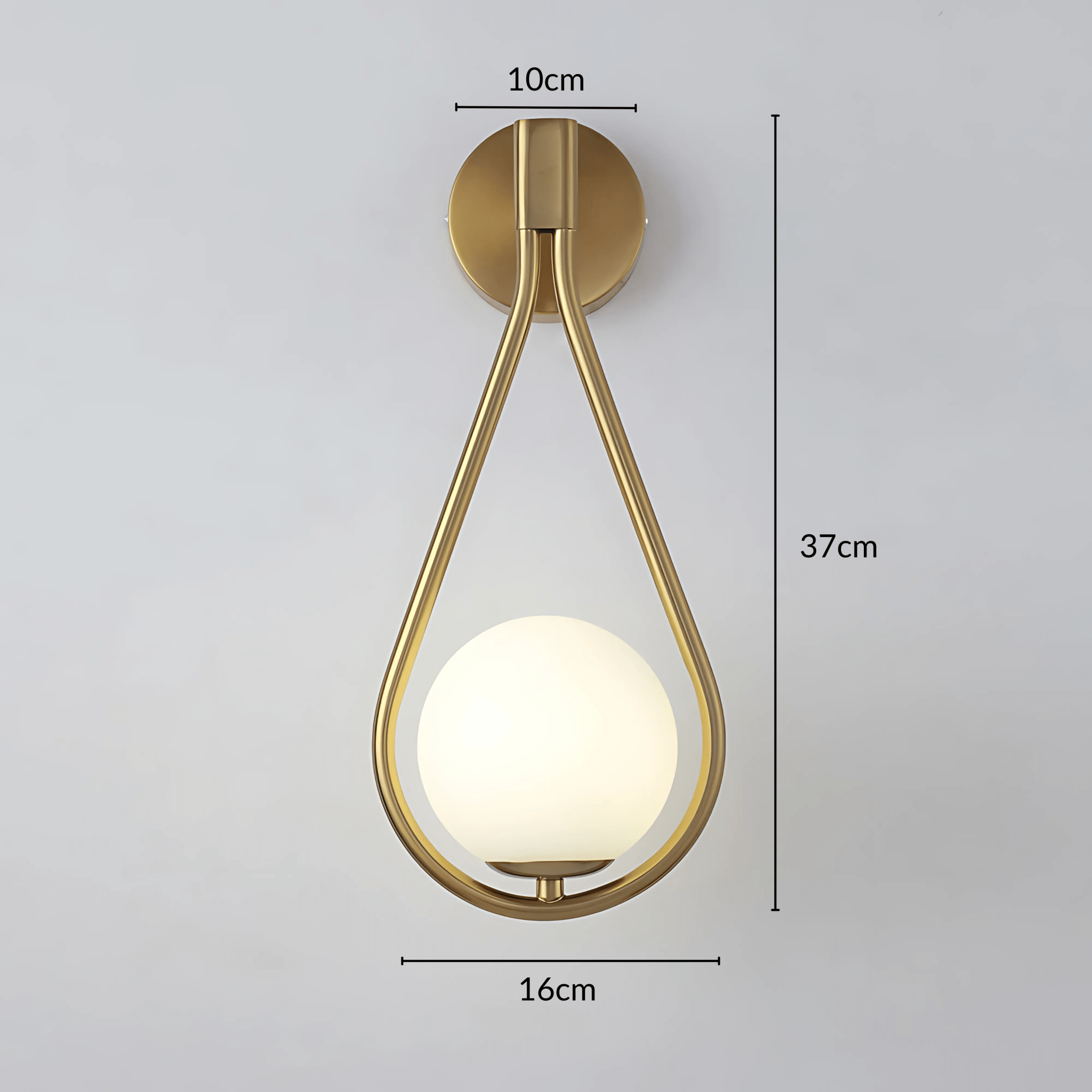 Droplet Wall Light Modern Teardrop Design with Soft Ambient Glow