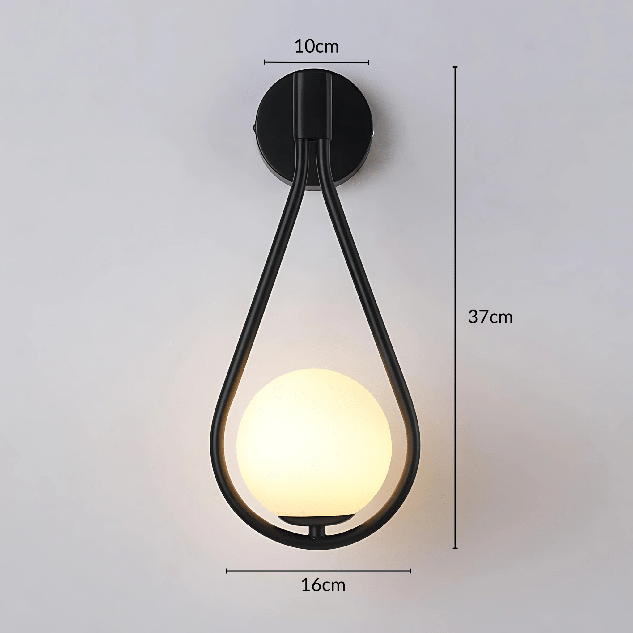 Droplet Wall Light Modern Teardrop Design with Soft Ambient Glow