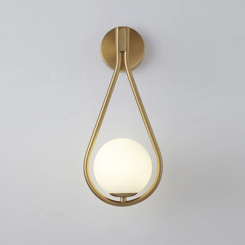 Droplet Wall Light Modern Teardrop Design with Soft Ambient Glow