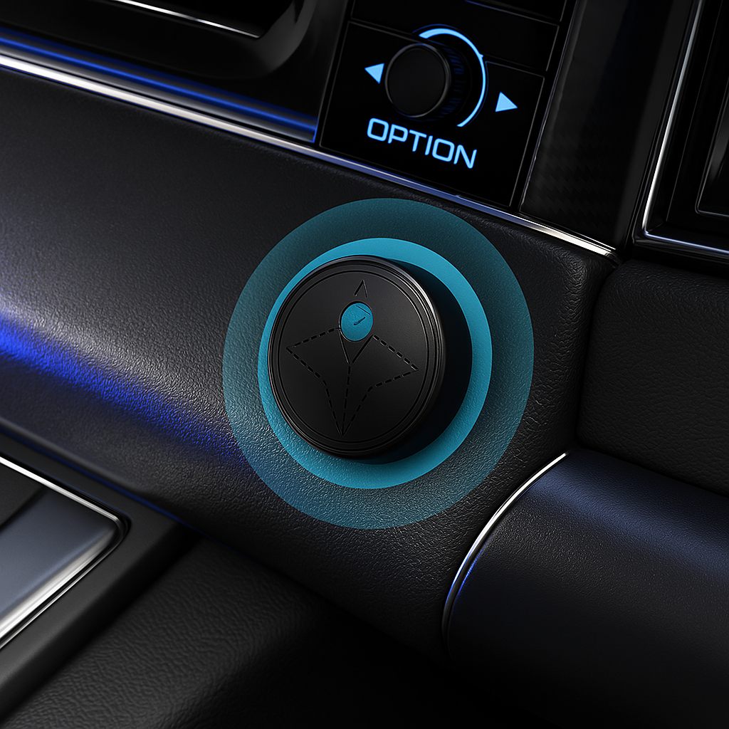 Waterproof Magnetic GPS Tracker Compact Real-Time Vehicle Locator