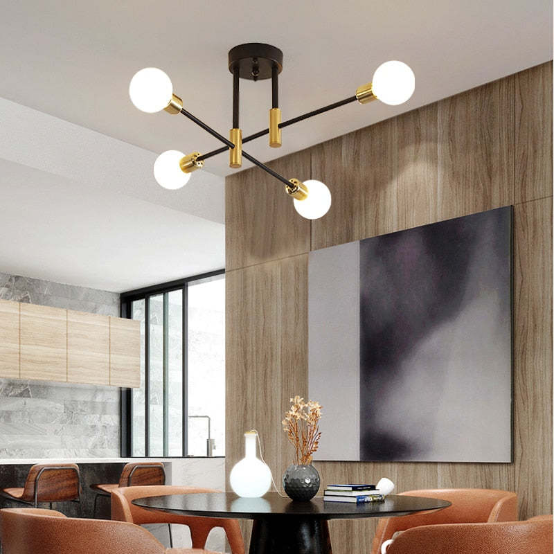 Modern LED Ceiling Light in Minimalist Design with Diffused Lighting
