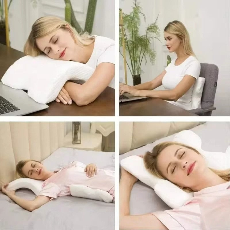 Modern U-Shaped Pillow – Comfortable Side Sleeping & Relaxation Design