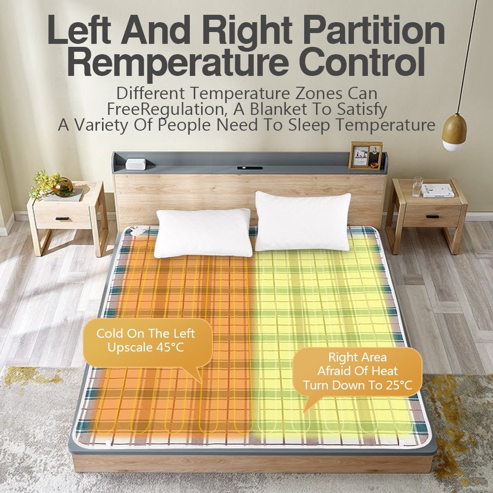 Heated Electric Blanket with Adjustable Heat Levels for Cozy Warmth