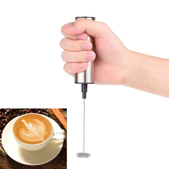 Portable Electric Frother High-Speed Hand Mixer for Creamy Foam