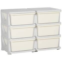HOMCOM Kinderkamer Opbergboxen Set