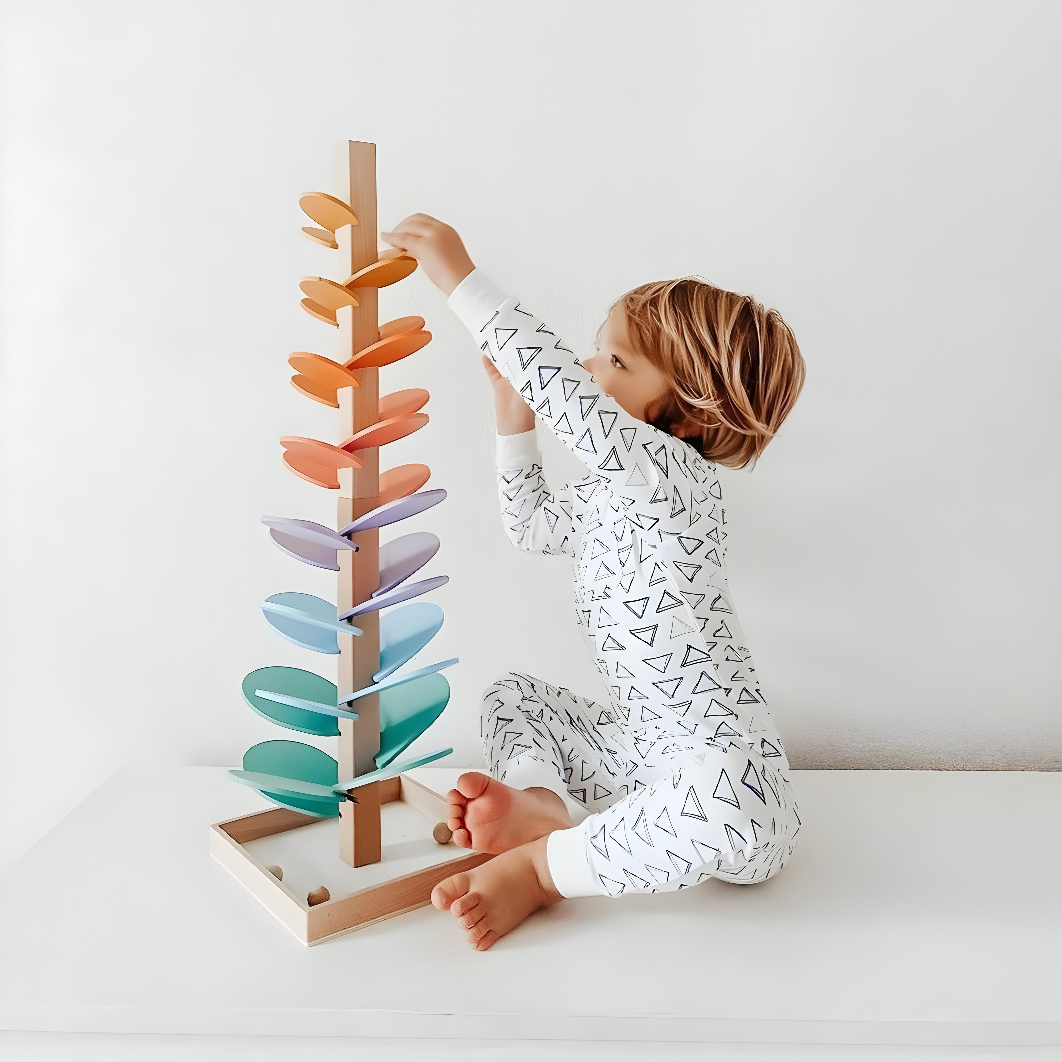 Interactive Marble Run Track Sensory Learning Toy for Early Development