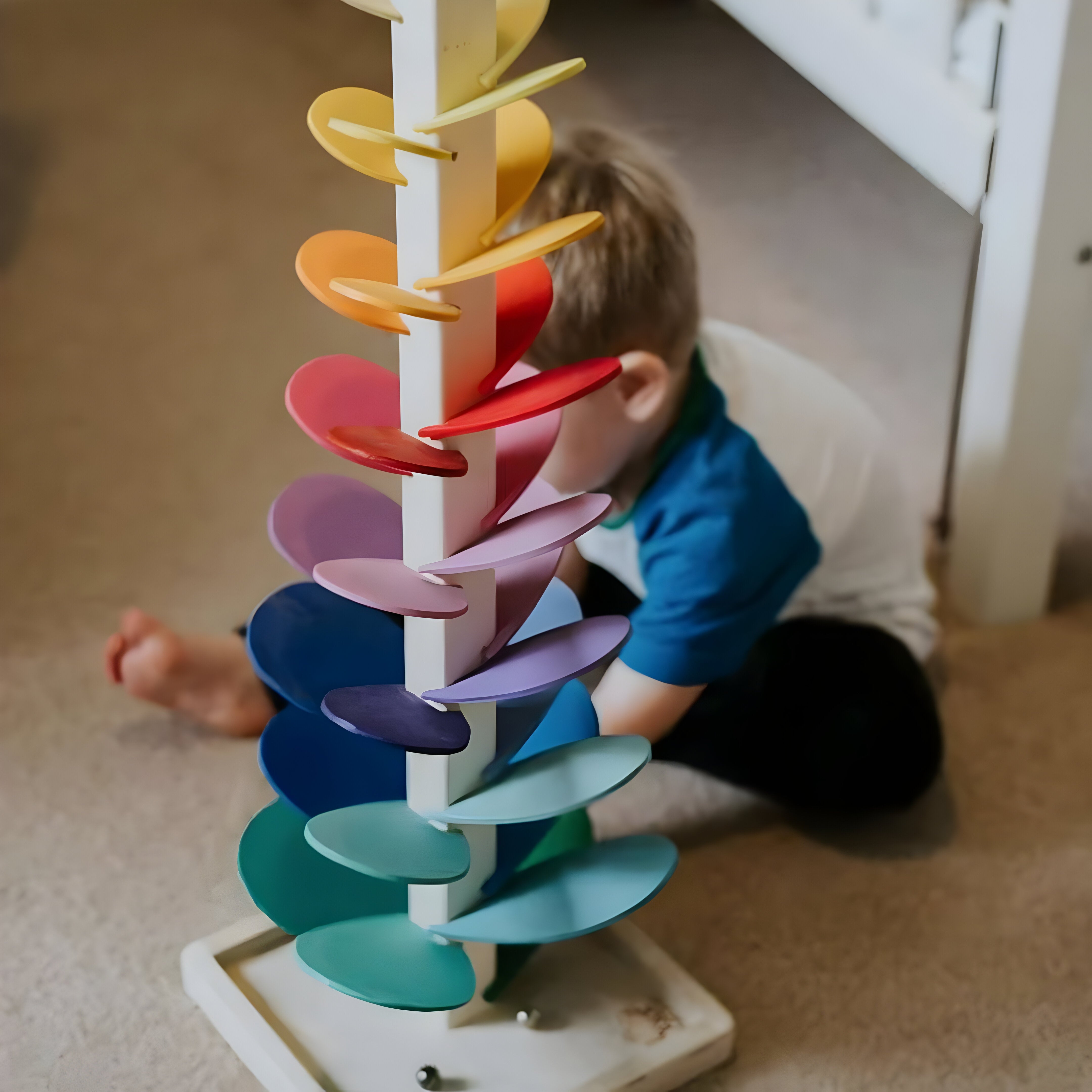 Interactive Marble Run Track Sensory Learning Toy for Early Development