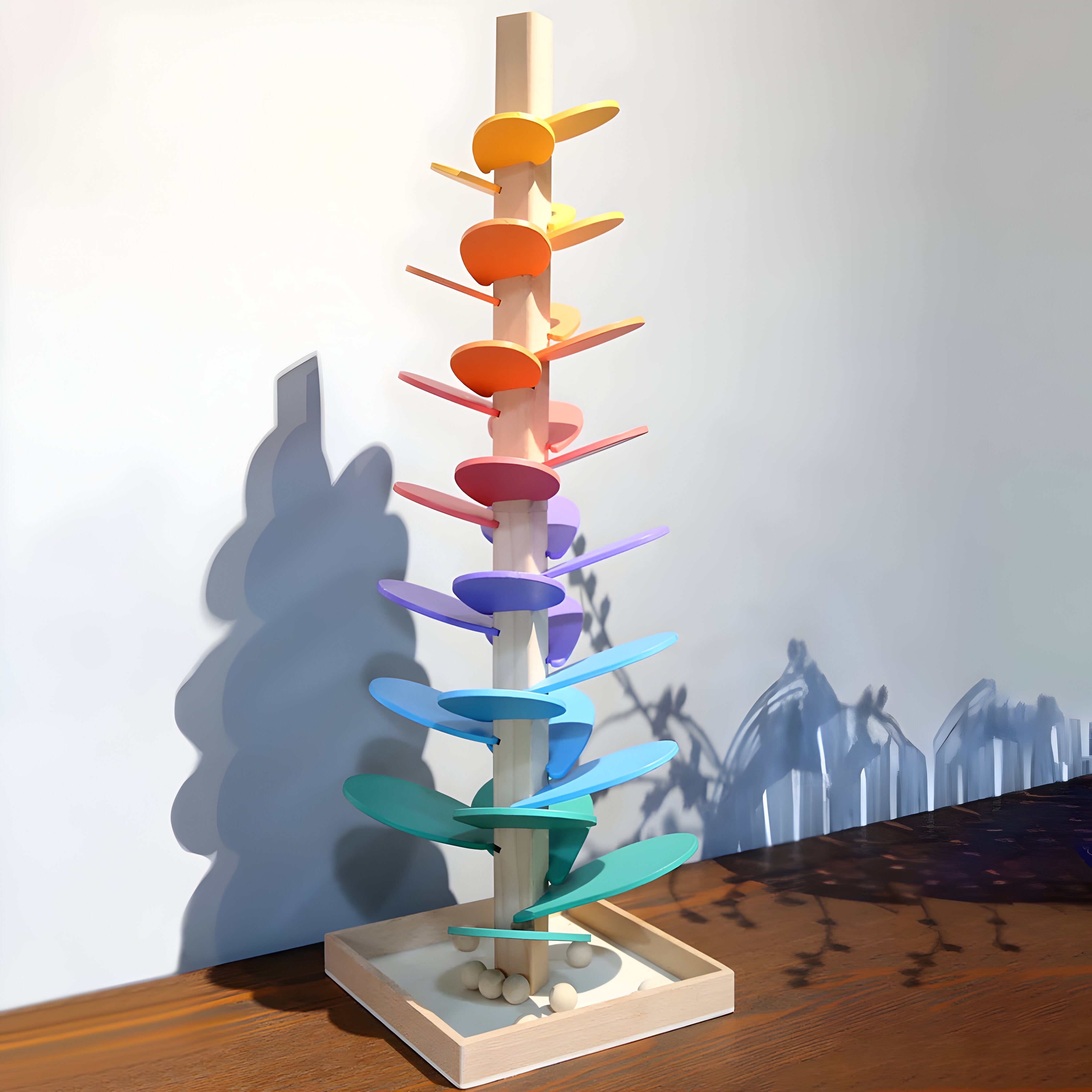 Interactive Marble Run Track Sensory Learning Toy for Early Development