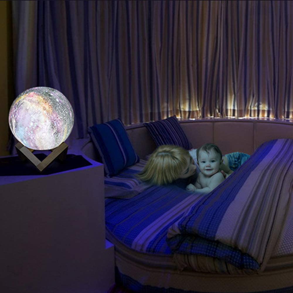 Galaxy Moon Night Light 3D Lunar Glow with Remote Control