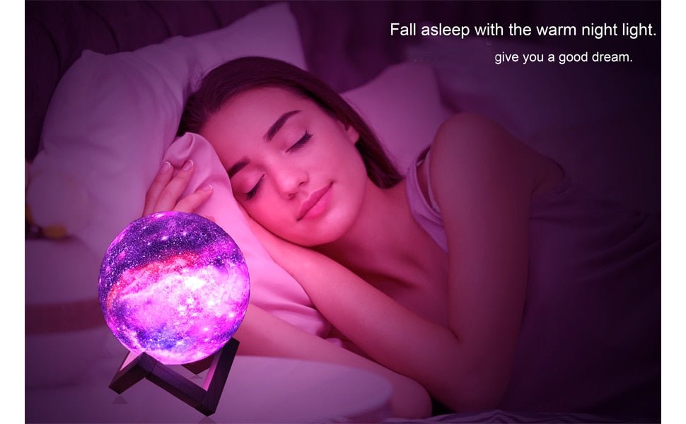 Galaxy Moon Night Light 3D Lunar Glow with Remote Control