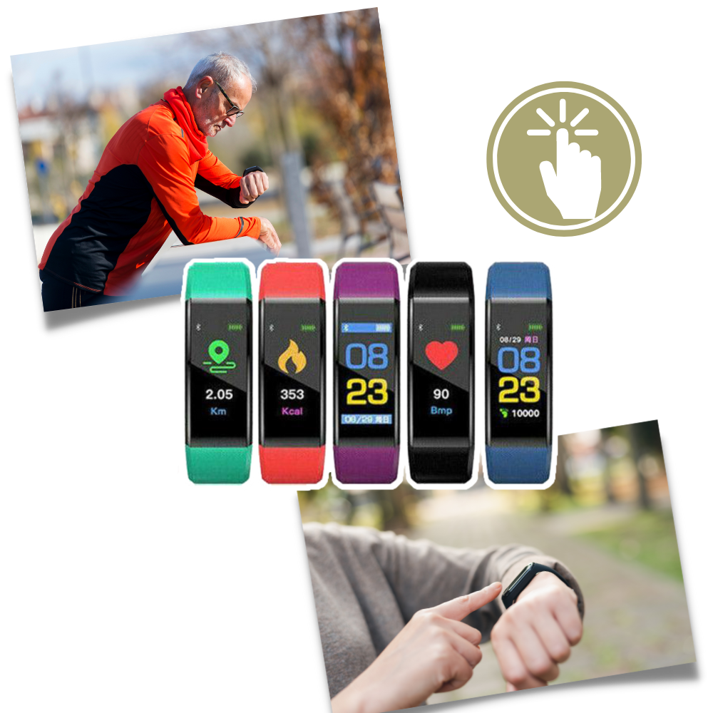 Smart Fitness Watch Easy-to-Use Waterproof Health Tracker