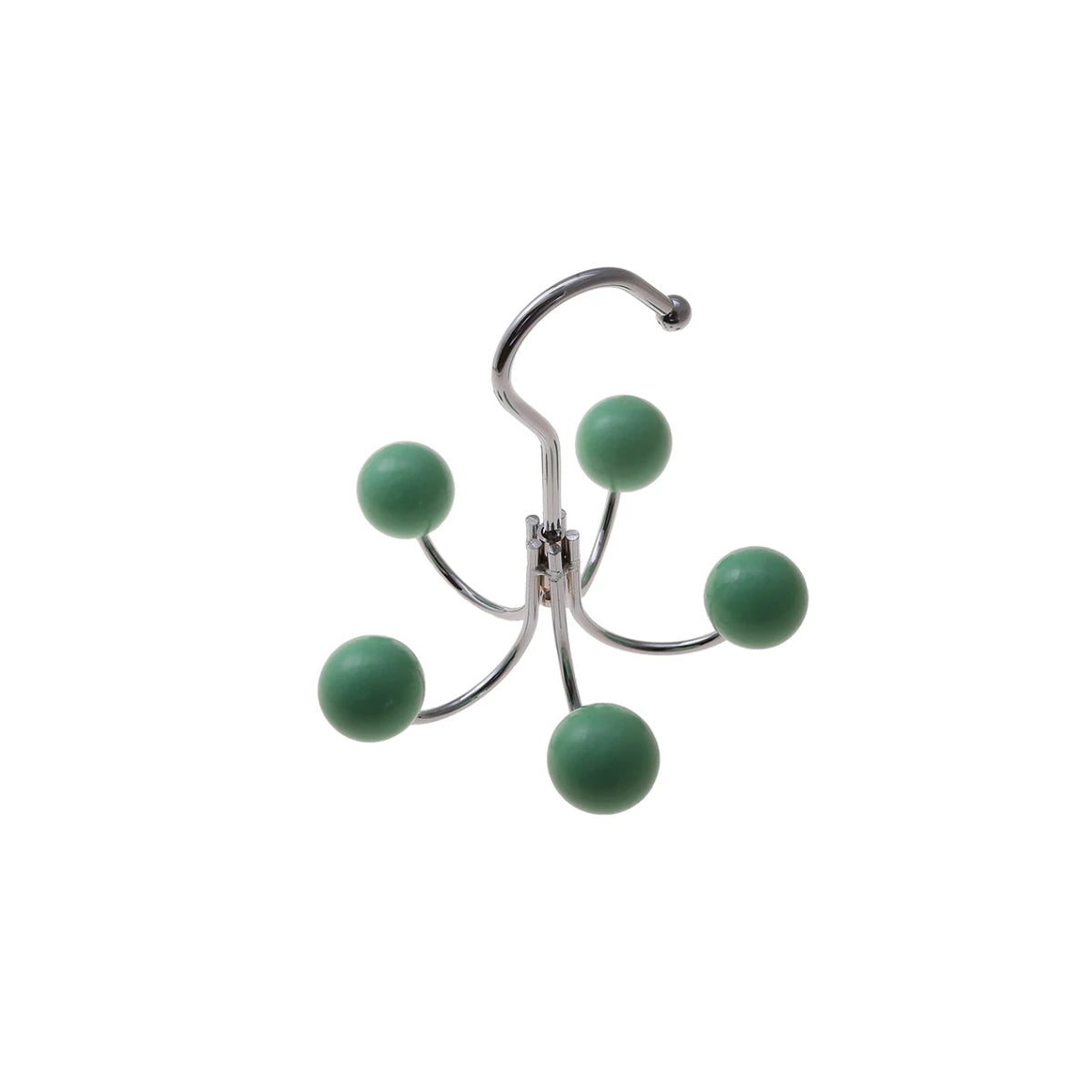 Rotating Wall Hook with Wooden Balls Compact Decorative Hook