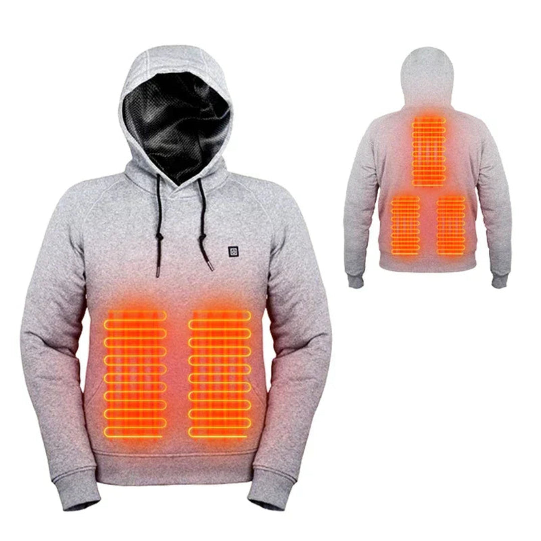 Unisex Heated Hoodie Adjustable Temperature Warmth
