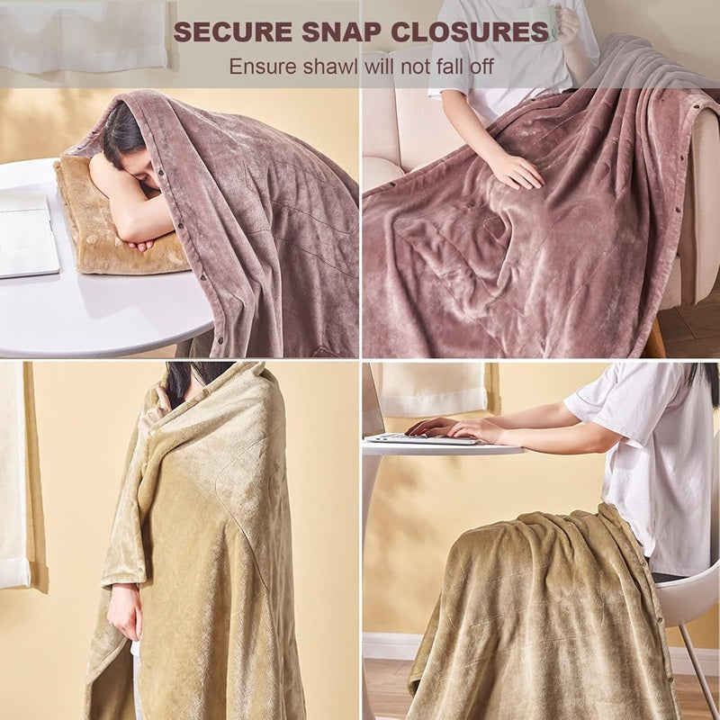 Wearable Electric Heated Blanket with Three Heat Settings