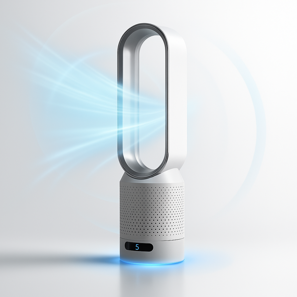 Bladeless Air Purifier Oscillating Tower Fan