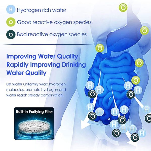 Hydrogen Water Ionizer Portable Electric Hydrogen-Enriched Water Generator