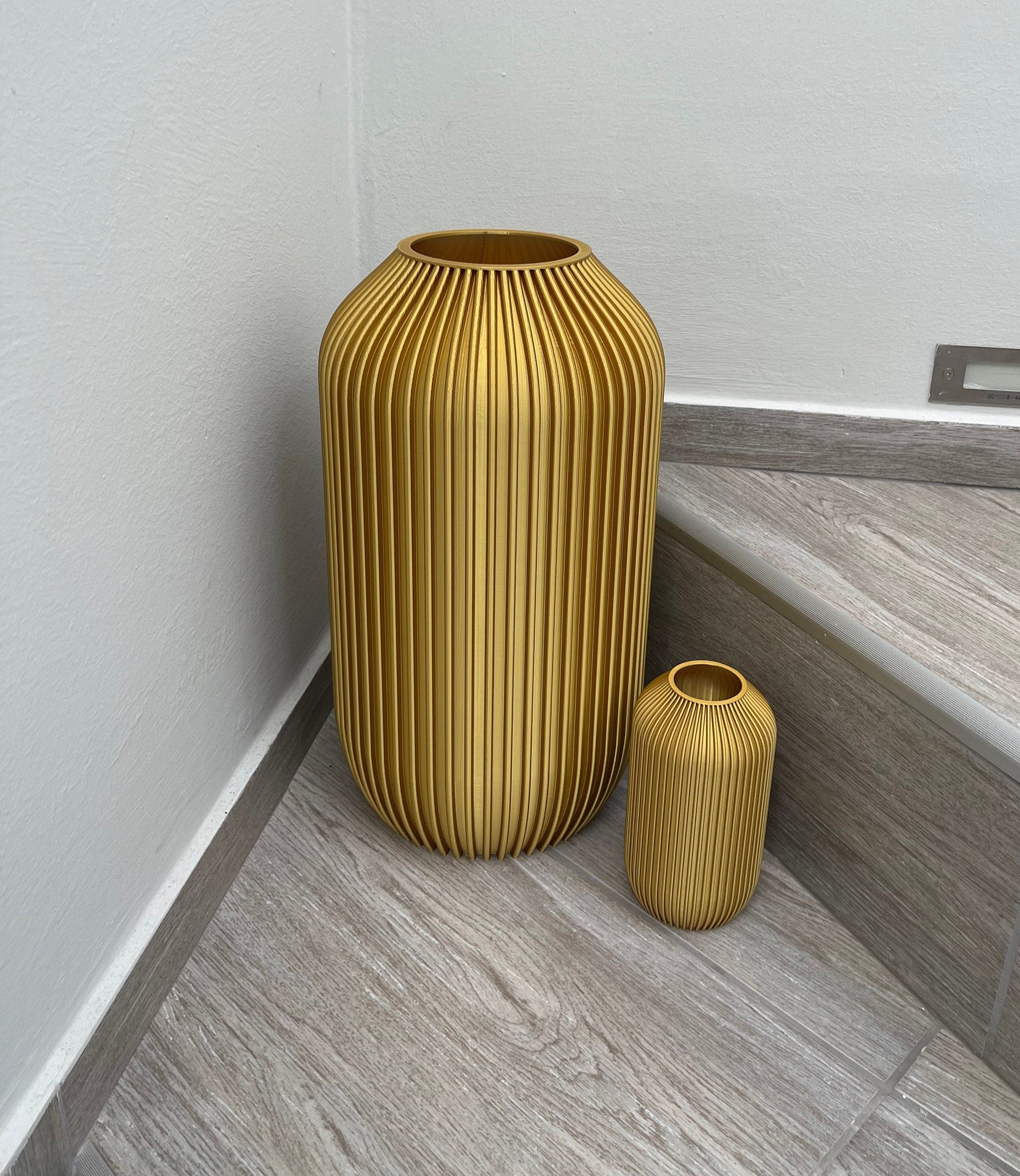 Ribbelvaas van bioplastic in 3D-printen