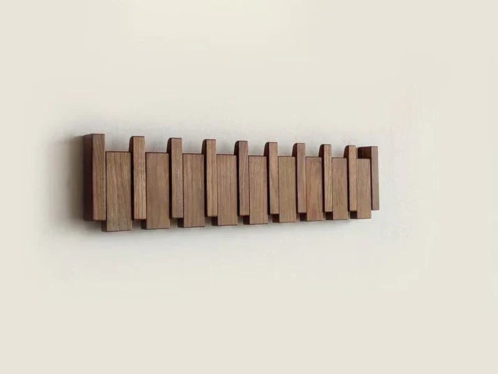 Nubil houten kapstok | Artisan houten piano kapstok