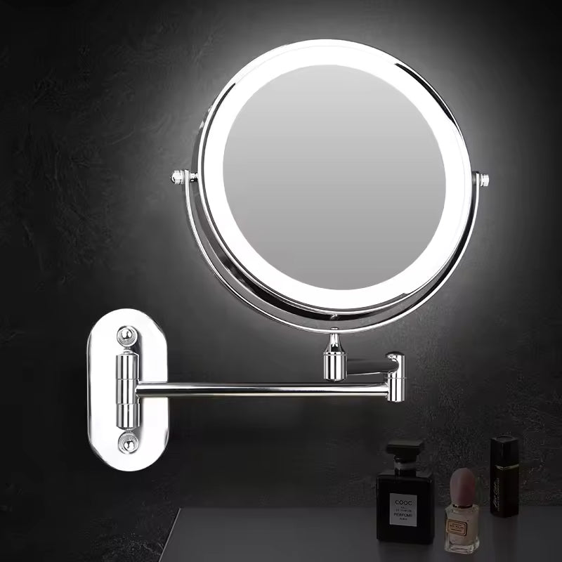 LED Cosmetic Mirror Dimmable Lighted Mirror With Magnification