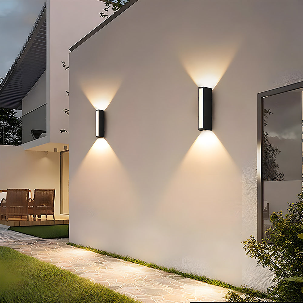 LED Outdoor Wall Light Modern Up Down Exterior Sconce