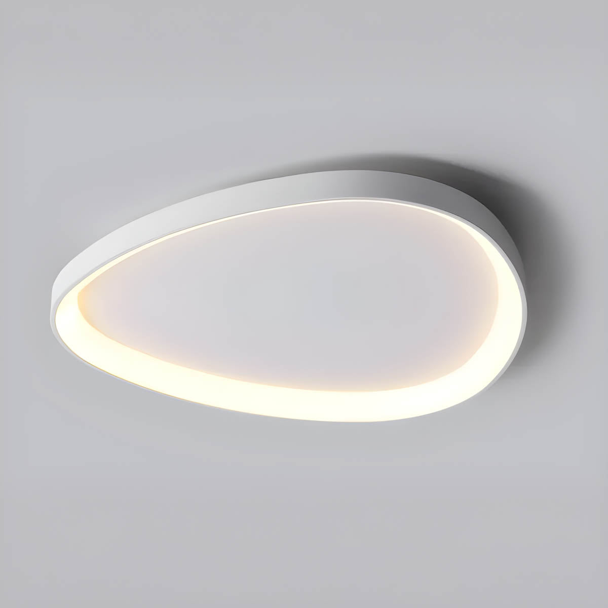 Modern Glass Ceiling Light in Taupe LED Light Fixture in Multiple Sizes