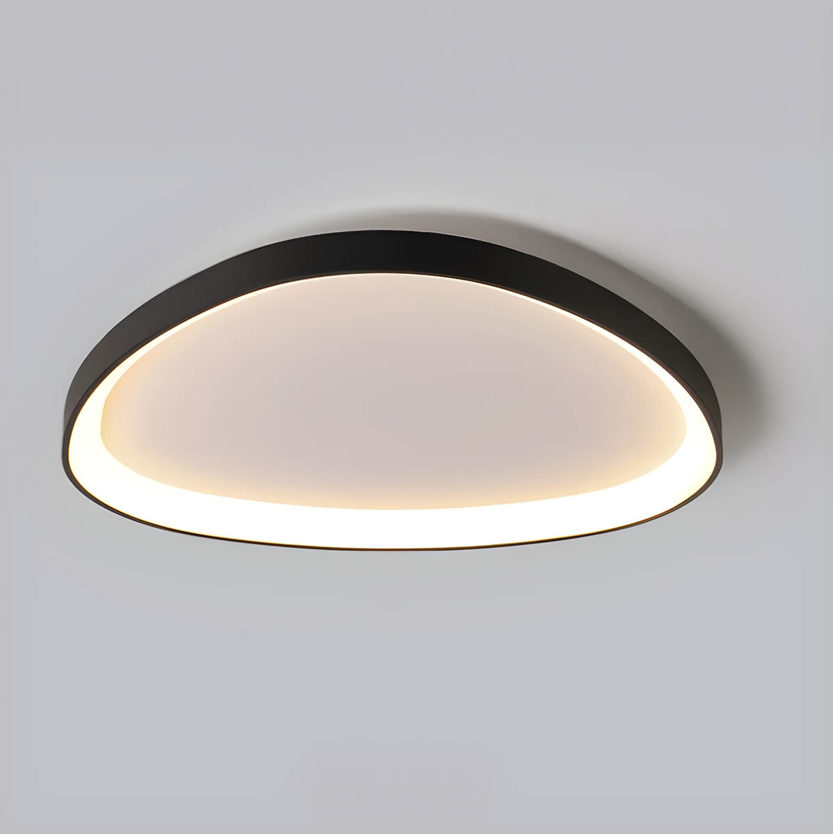 Modern Glass Ceiling Light in Taupe LED Light Fixture in Multiple Sizes