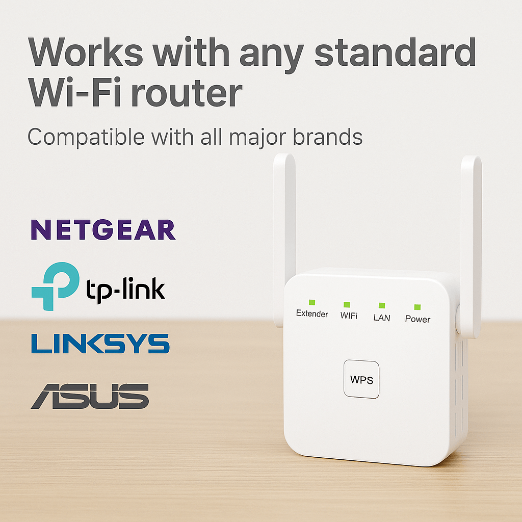 5G WiFi Extender Dual-Band Signal Extender for Full Home Coverage