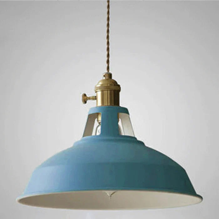 Retro Industrial Pendant Light Adjustable Hanging Fixture for Living Areas
