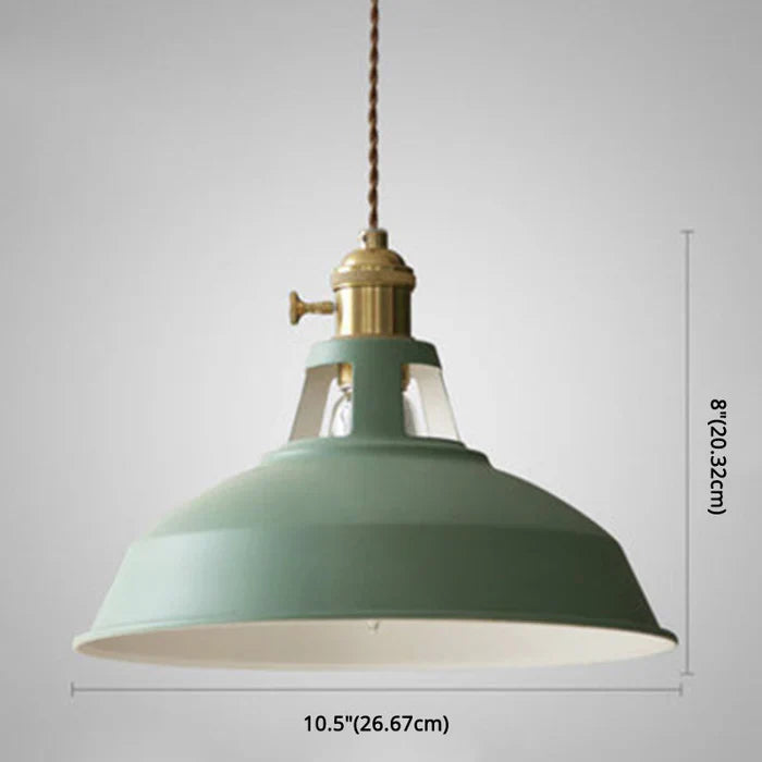 Retro Industrial Pendant Light Adjustable Hanging Fixture for Living Areas