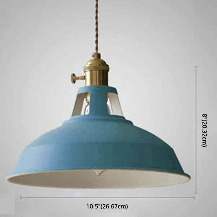 Retro Industrial Pendant Light Adjustable Hanging Fixture for Living Areas