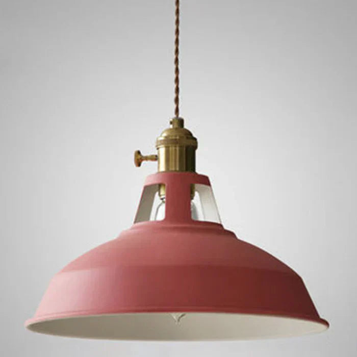 Retro Industrial Pendant Light Adjustable Hanging Fixture for Living Areas