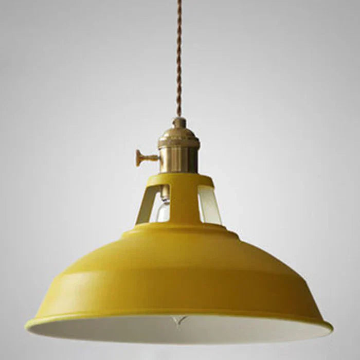 Retro Industrial Pendant Light Adjustable Hanging Fixture for Living Areas