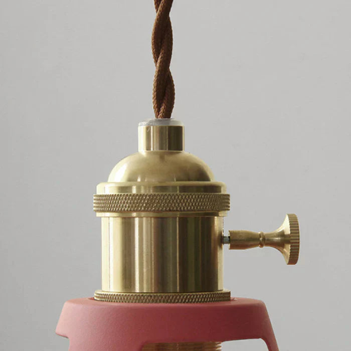 Retro Industrial Pendant Light Adjustable Hanging Fixture for Living Areas