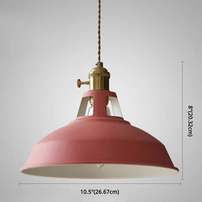 Retro Industrial Pendant Light Adjustable Hanging Fixture for Living Areas