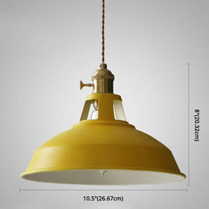 Retro Industrial Pendant Light Adjustable Hanging Fixture for Living Areas