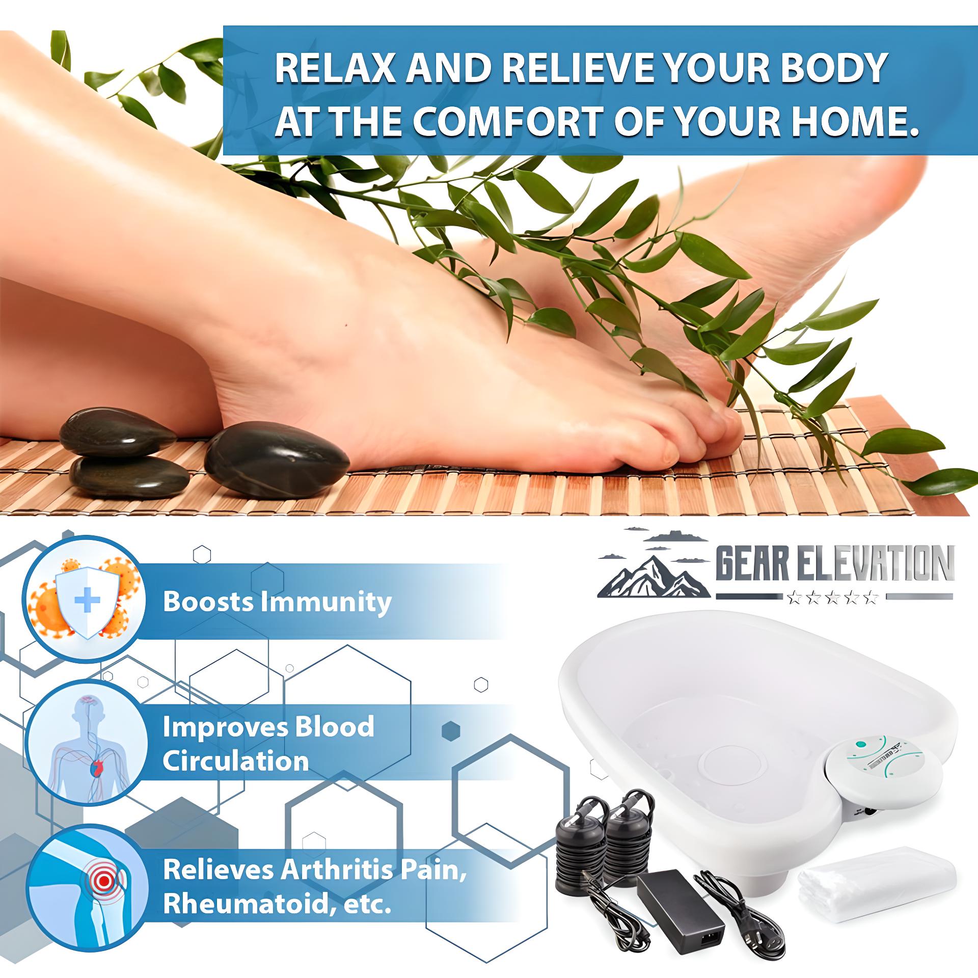 Professional Ionic Detox Foot Bath Full-Body Cleansing & Wellness System