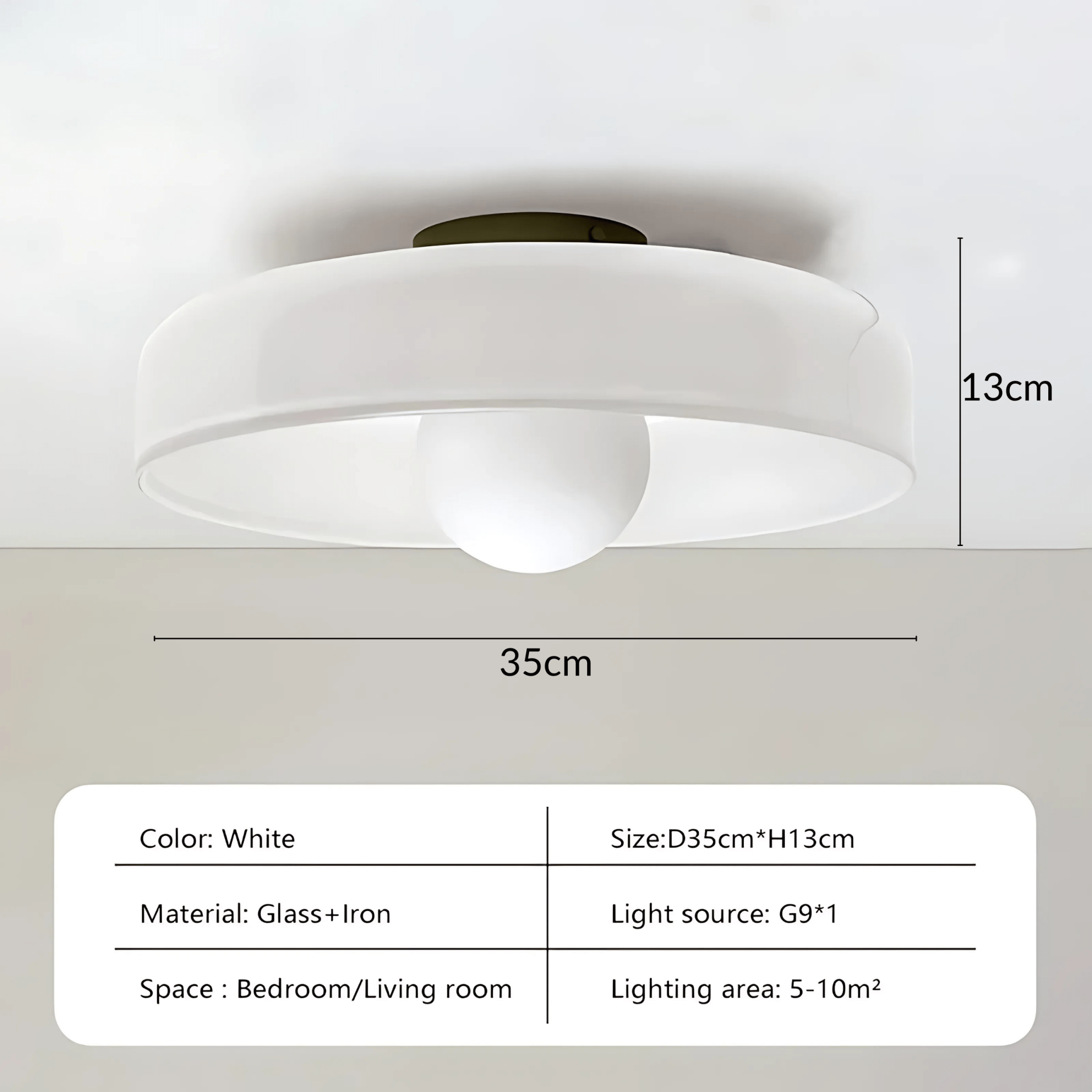 Contemporary Circular Ceiling Light Versatile Wall & Ceiling Fixture