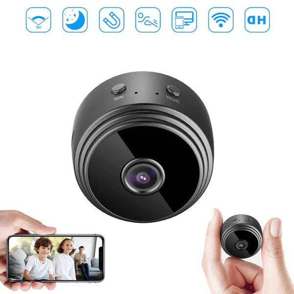 Mini WiFi Security Camera Night Vision & Motion Detection