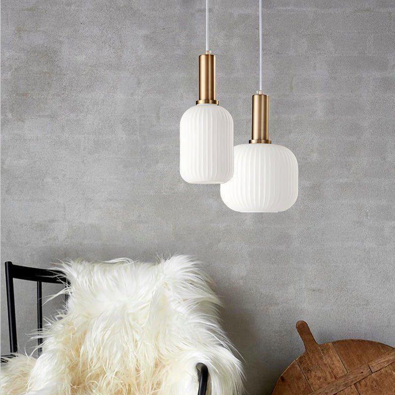 Vitralia Hanglamp van Gekleurd Glas in Retrostijl